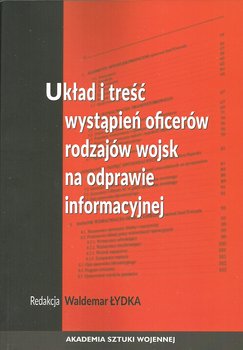 Układ i treść wystąpień oficerów rodzajów wojsk na odprawie informacyjnej okładka