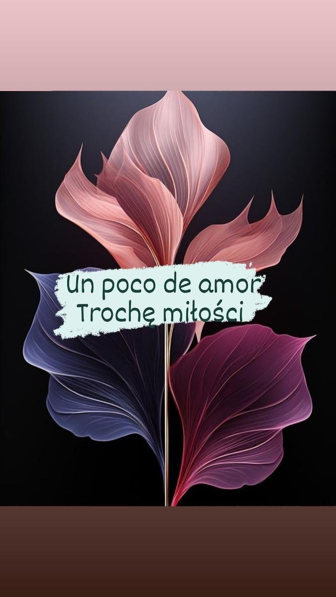 Un poco de amor. Trochę miłości okładka