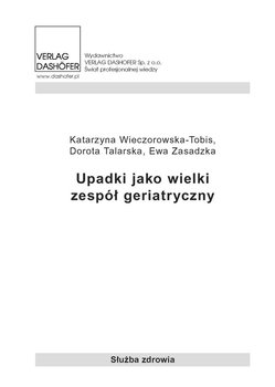 Upadki jako wielki zespół geriatryczny okładka