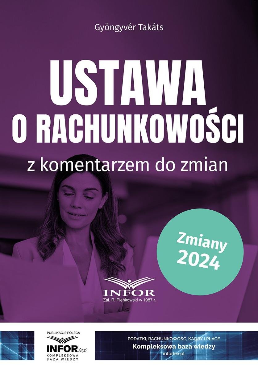 Ustawa o rachunkowości z komentarzem do zmian okładka
