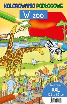 W ZOO. Kolorowanki podłogowe okładka