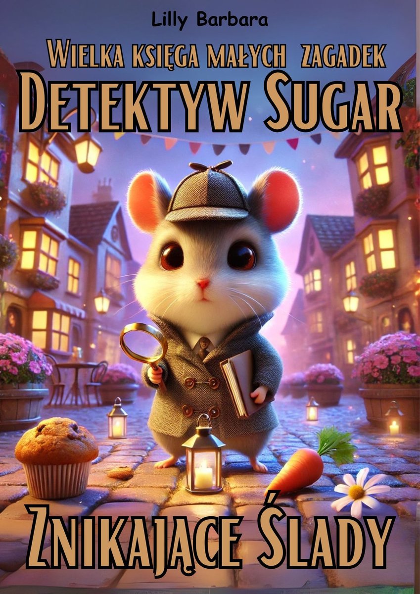 Wielka księga małych  zagadek Detektyw Sugar Znikające Ślady okładka
