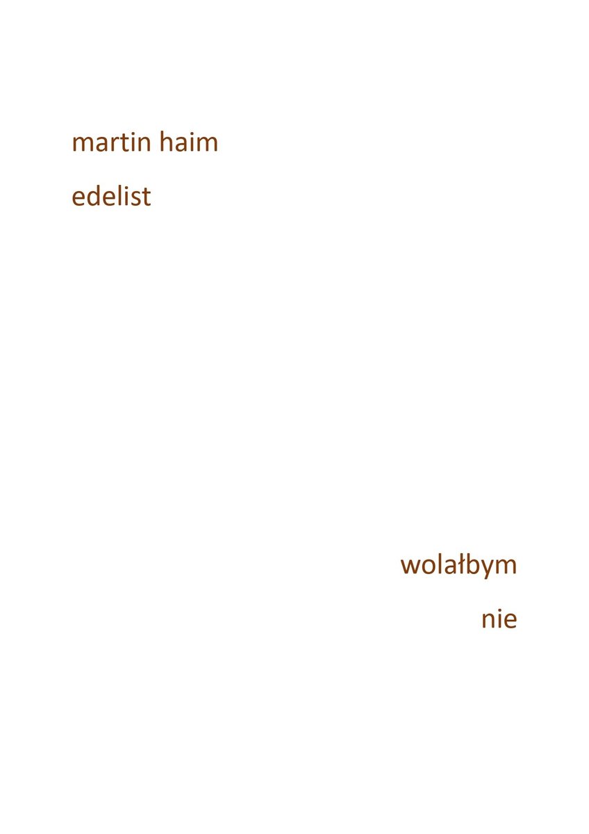 Wolałbym nie okładka