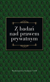 Z badań nad prawem prywatnym okładka