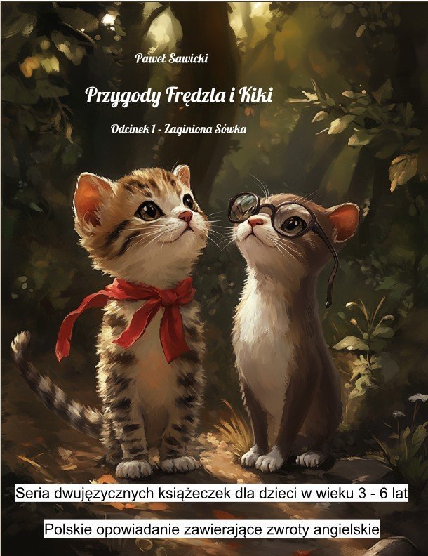 Zaginiona Sówka. Przygody Frędzla i Kiki. Tom 1 okładka