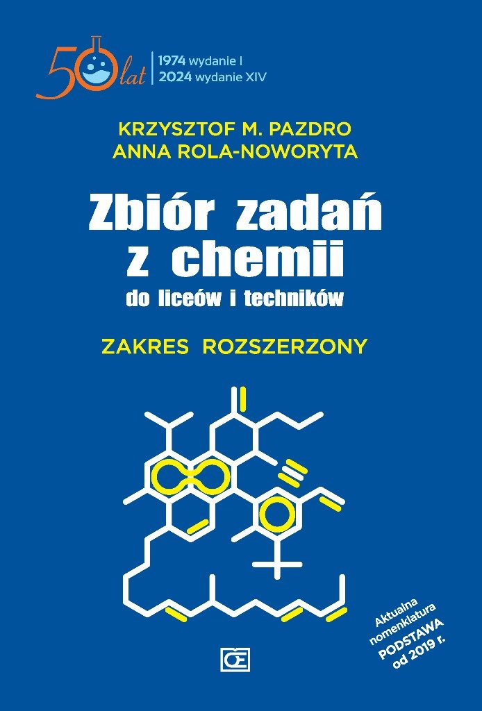 Zbiór zadań z chemii do liceów i techników. Zakres rozszerzony okładka