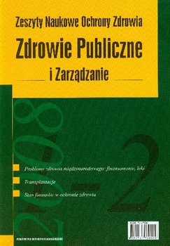 Zdrowie Publiczne i Zarządzanie. Tom 6 Nr 1-2/2008 okładka